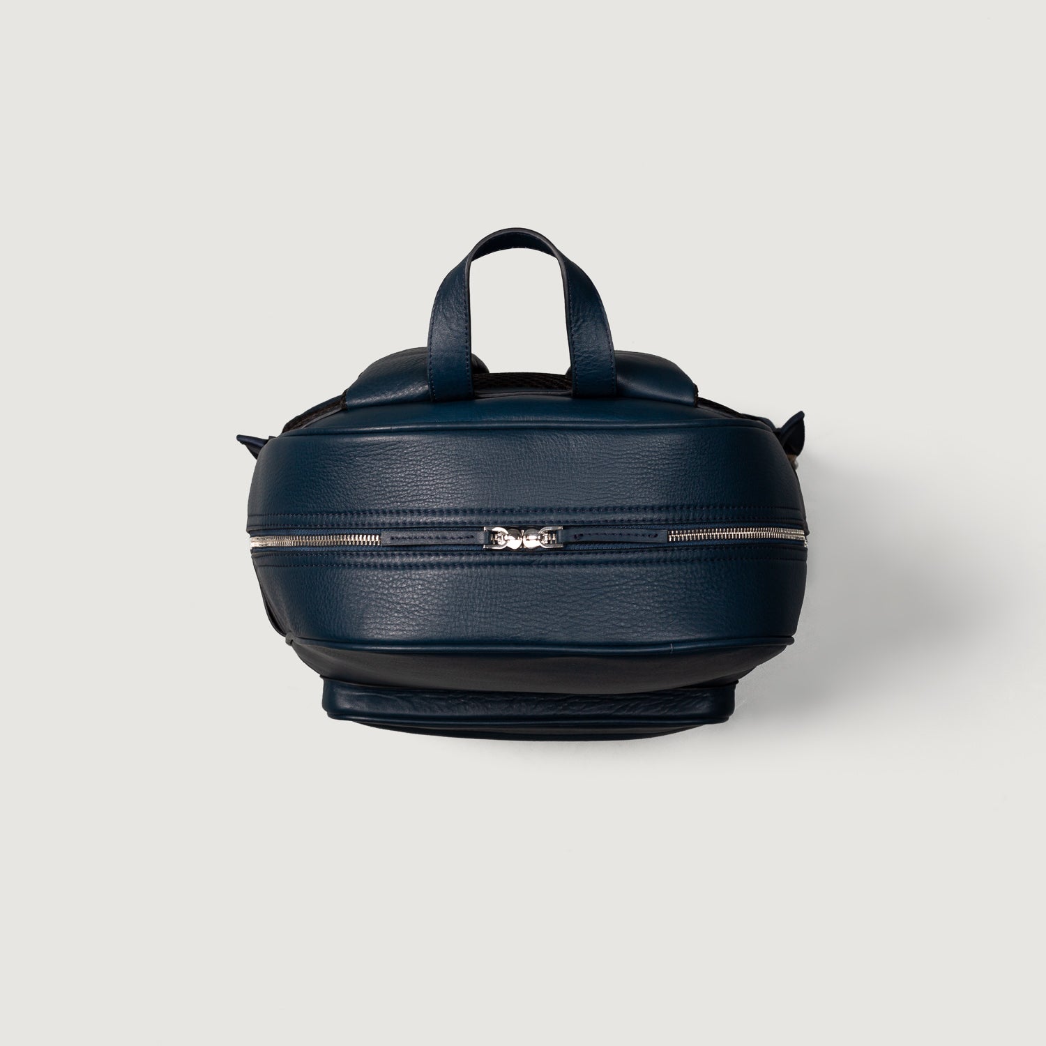 The Philos Midnight Blue Leather Backpack For Men & Women